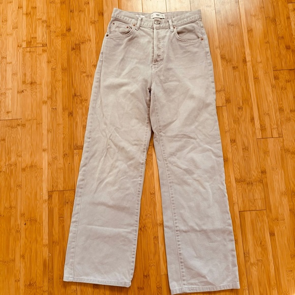 Mango Kaia High Rise Straight Leg Jean in Lilac - Picture 2 of 7